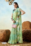 Sanchita Vol 2 By Vallabhi Moss Chiffon Abstract Print With Fancy Swarovski Work Saree Exporters In India